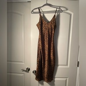 A new day cheetah print slip dress